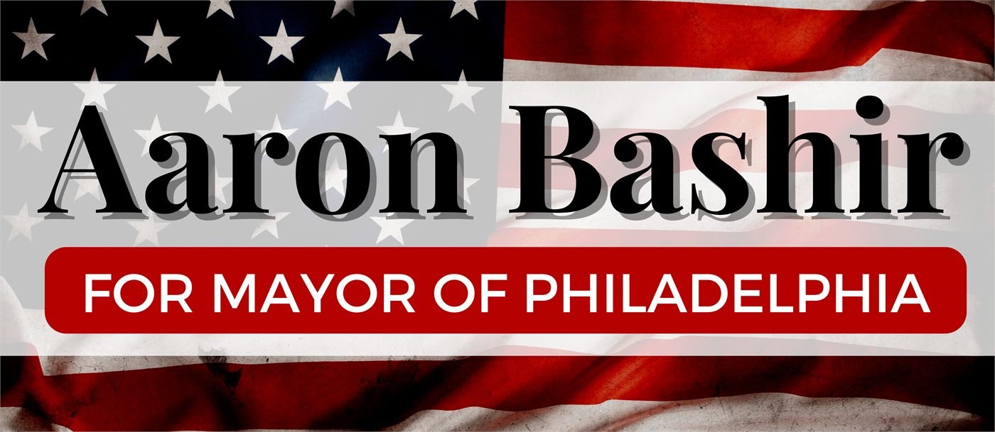 Bashir for Mayor — campaign banner