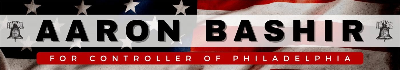 Campaign collateral — Bashir for City Controller — header banner