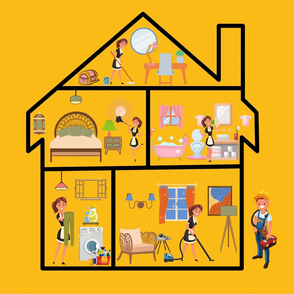 C&R Cleaning — home services logo