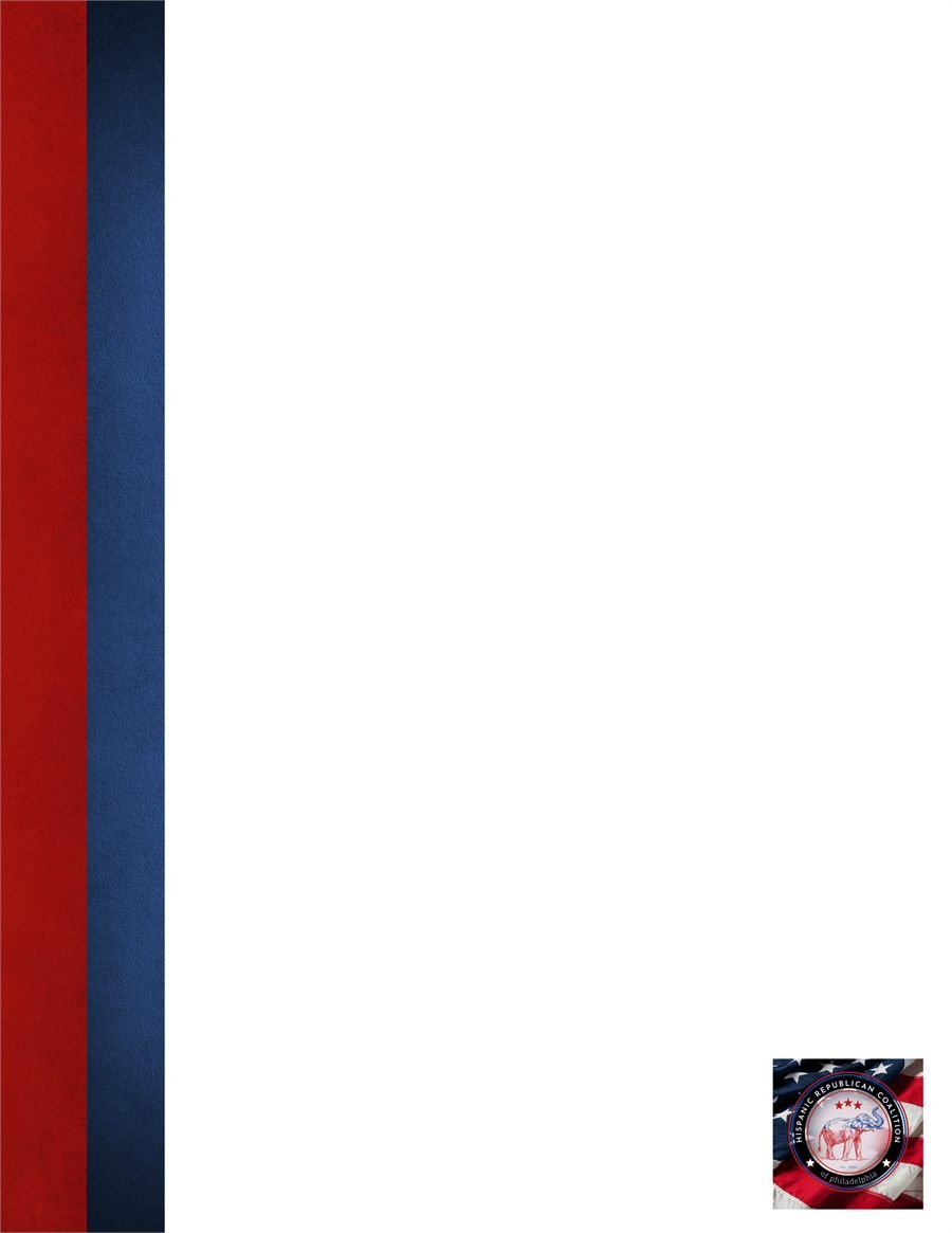 Hispanic Republican Coalition of Philadelphia — Letterhead, second page