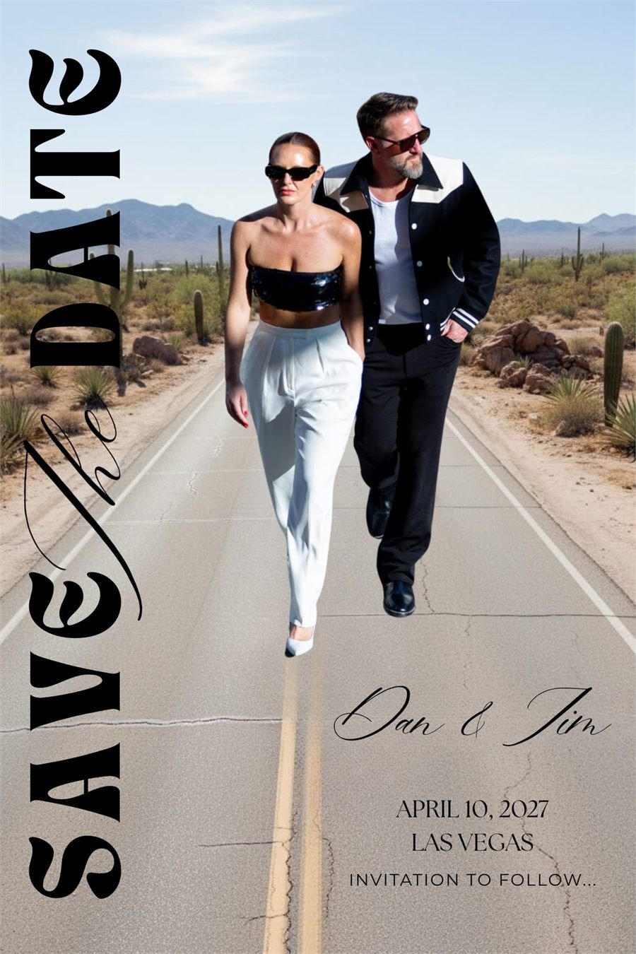 Dan & Jim — Save-the-date card