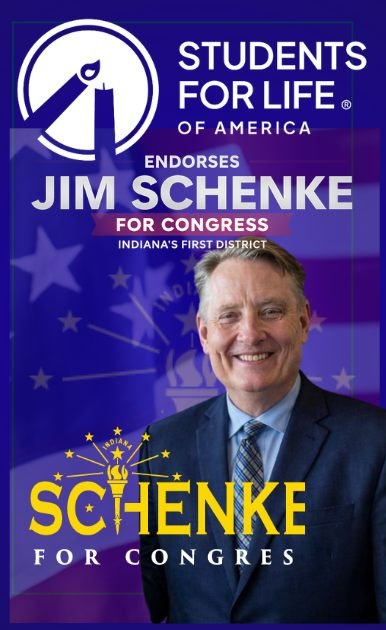 Campaign collateral — Schenke — story-size endorsement