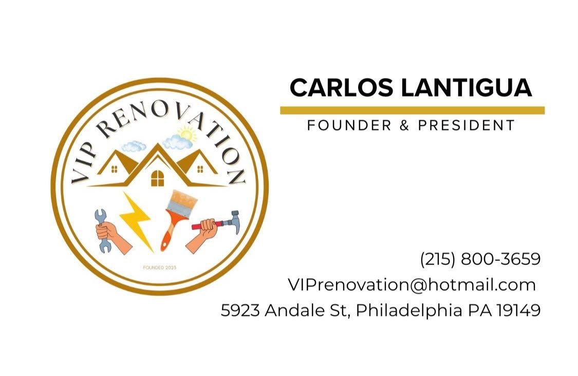 VIP Renovation — Business card